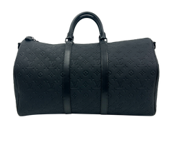 Keepall 50 Bandouliere,Strap,Piel,Negro,Candado,Llaves,Chip,4*